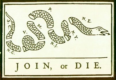 Join or Die, 1754